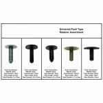 81 Auto Body Clip Push In Fastener X-Mas Tree Type Retainer Assortment Universal - 1.jpg