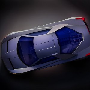 2002 Cadillac Cien Concept Overhead