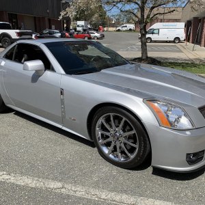 2009 Cadillac XLR-V in Radiant Silver