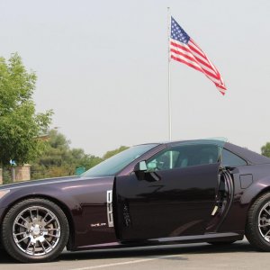 2009 Cadillac XLR in Black Cherry Metallic