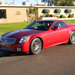 2008 Cadillac XLR-V in Crystal Red Metallic