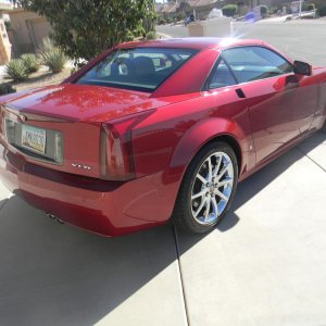 2008 Cadillac XLR-V in Crystal Red Metallic