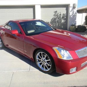 2008 Cadillac XLR-V in Crystal Red Metallic