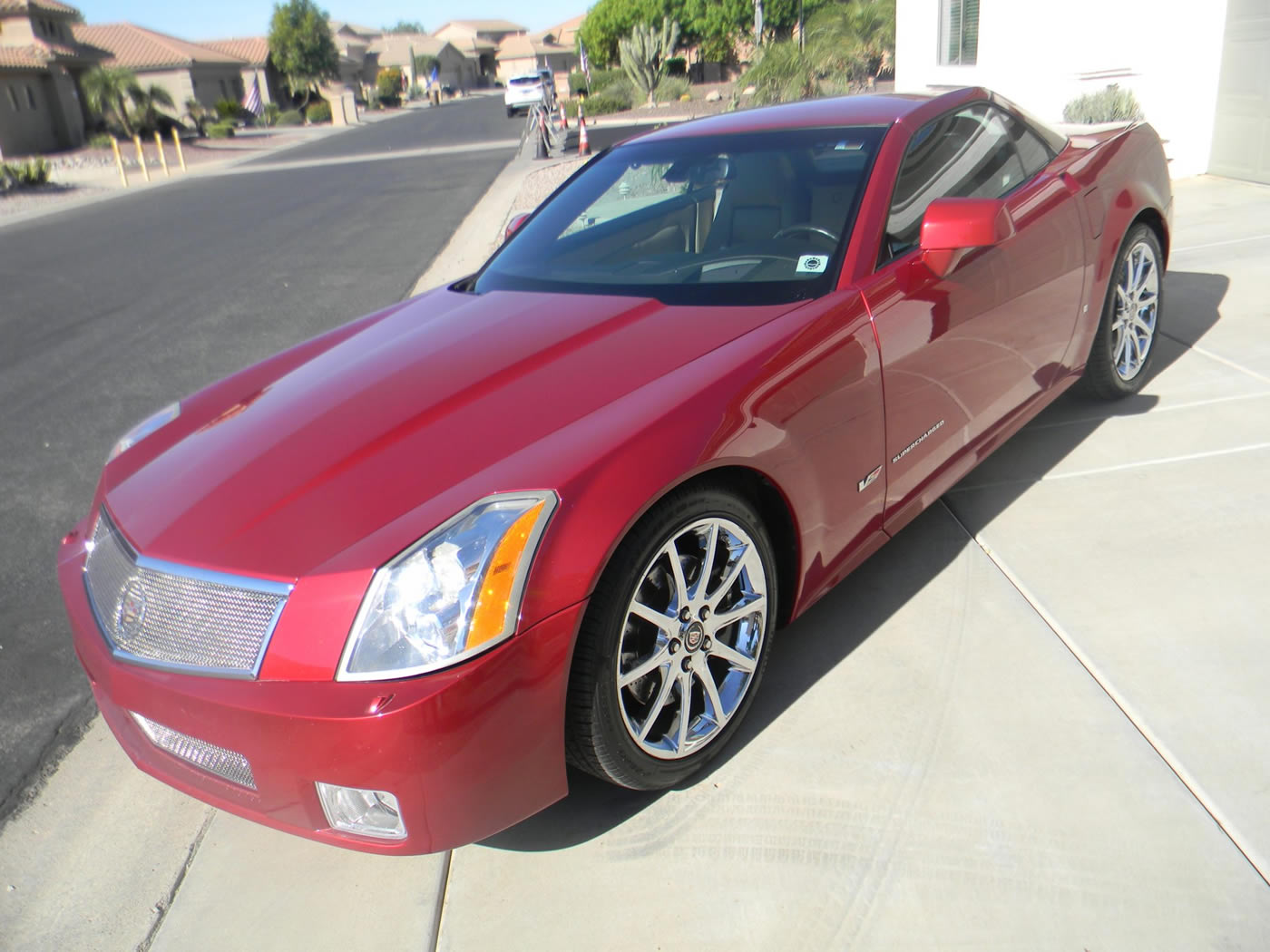 2008 Cadillac XLR-V in Crystal Red Metallic