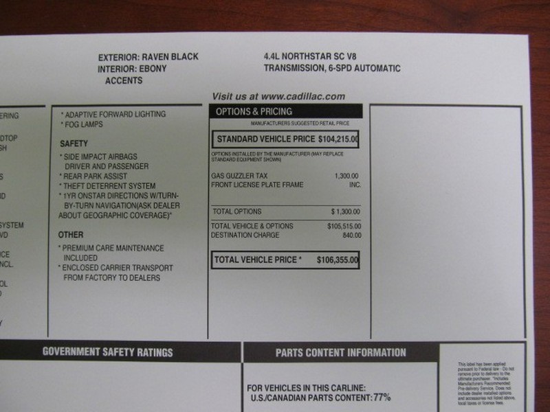 2009 Cadillac XLR-V in Black Raven