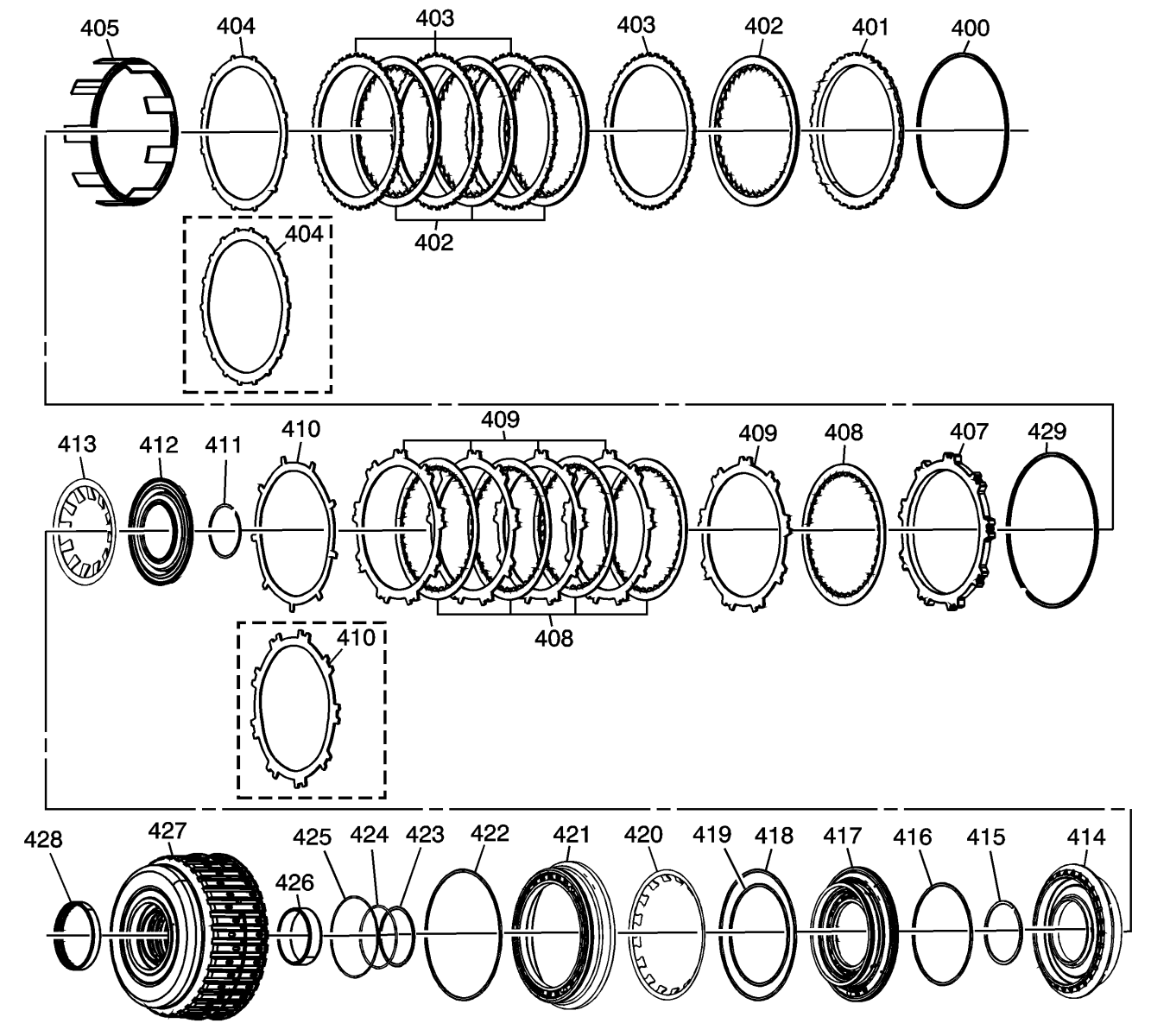 2006 - 2009 Cadillac XLR: Service Bulletin: #PI0299: Harsh Shifts After Replacement of 1-2-3-4 / 3-5-R Clutch Housing