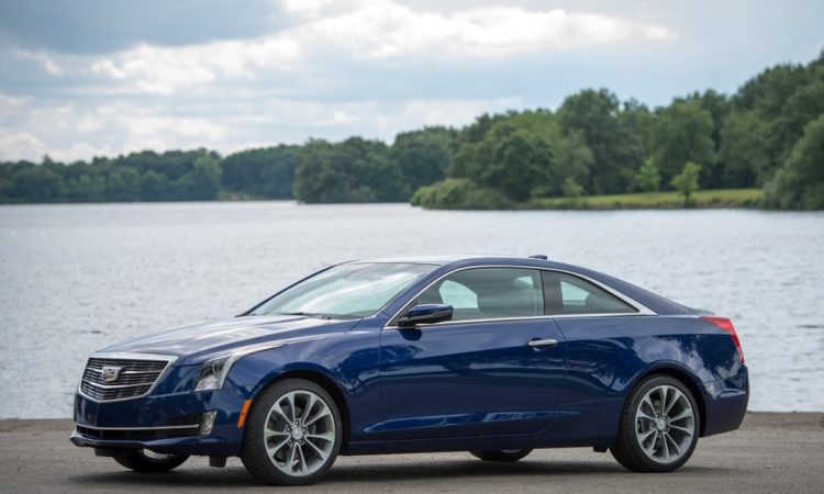 The 2015 Cadillac ATS Coupe offers drivers the choice of rear-wheel drive or all-wheel drive, manual or automatic transmission, and a 2.0L turbocharged four-cylinder or a 3.6L six-cylinder engine. (Photo by Steve Fecht for Cadillac)