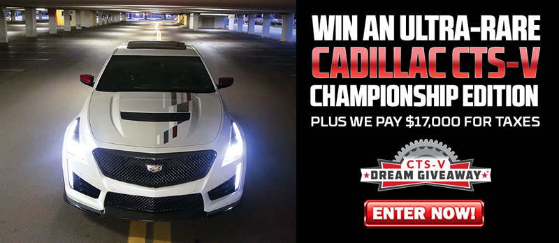 Win a 2018 CTS-V Championship Edition from Dream Giveaway!